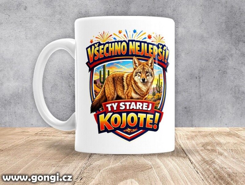 Hrnek - 0352 - Všechno nejlepší ty starej kojote